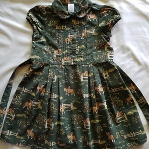 Vintage Gymboree Girls sz 6 Equestrian Horse dress